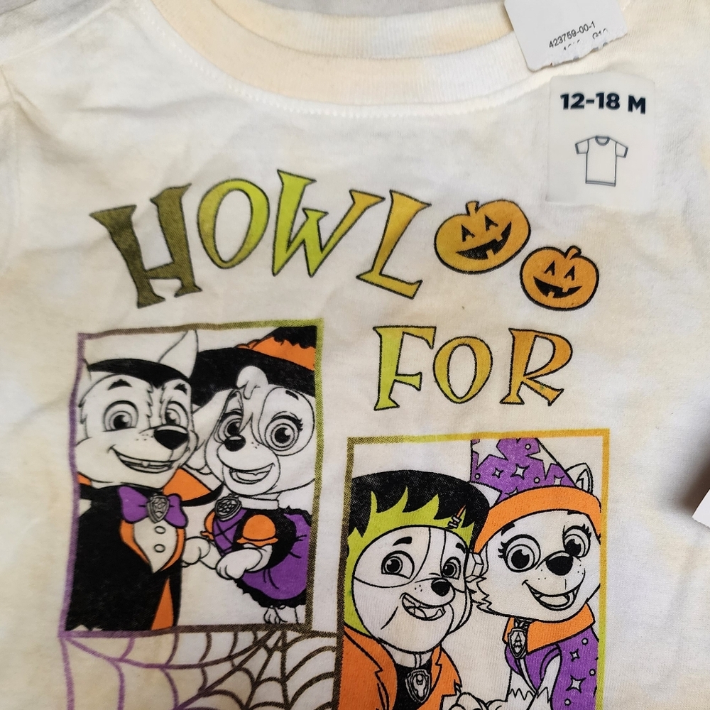 NWT Paw Patrol™ "Howl for Halloween" Unisex T-Shirt for Toddler, Old Navy - Picture 2 of 4